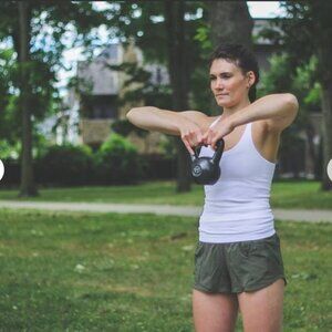 NWOT Lululemon Lululemon Ebb To Street TankHeathered White Size 8